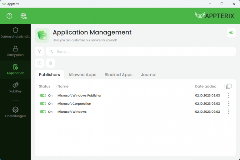 Appterix ZTAA - Trusted Publishers