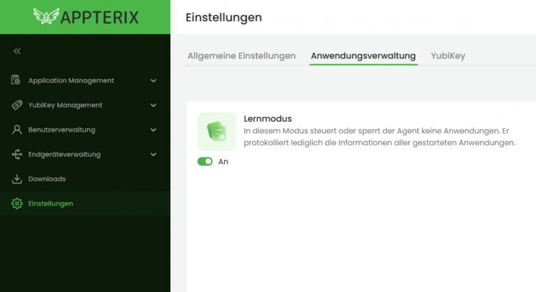 APPTERIX-ZTAA-Lernmodus