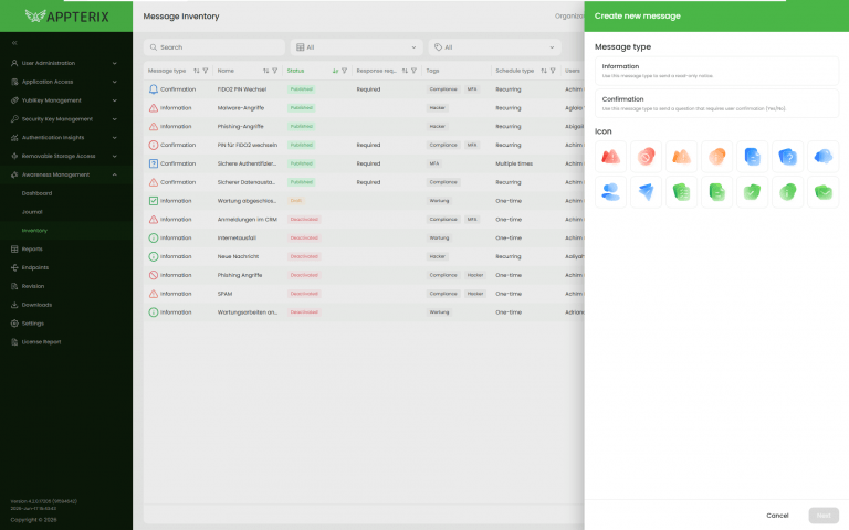 Appterix Awareness Management