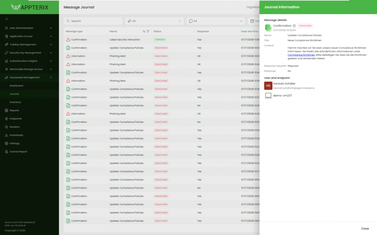 Appterix Awareness Management - Journal